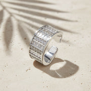 Radiant Baguette Open Ring