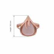 Pink Aura Statement Ring