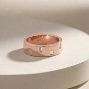Radiant Baguette Crystal Ring