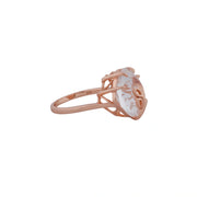 Blush Crystal Vine Ring