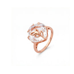 Blush Crystal Vine Ring