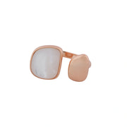 Moonlit Pearl Open Ring