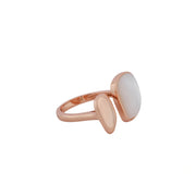 Moonlit Pearl Open Ring
