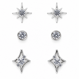 Celestial Spark Stud Earrings