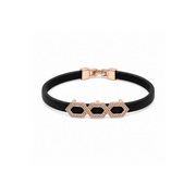 Rose Gold Hexa Charm Bracelet