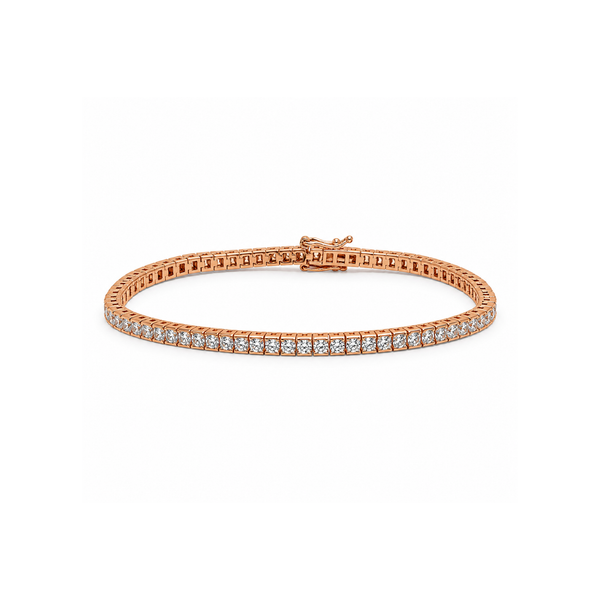Radiant Rose Gold Line Bracelet