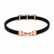 Rose Gold Hexa Charm Bracelet